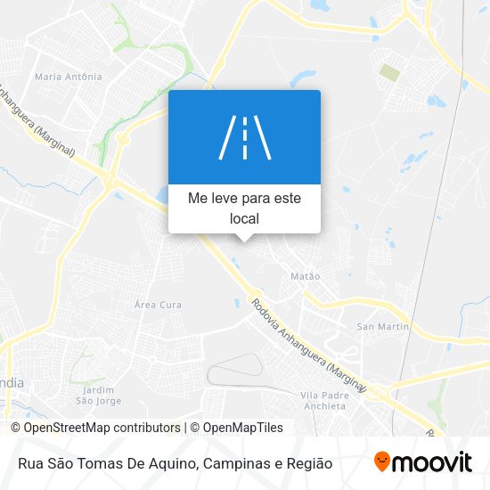 Rua São Tomas De Aquino mapa