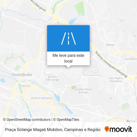 Praça Solange Magali Mobilon mapa