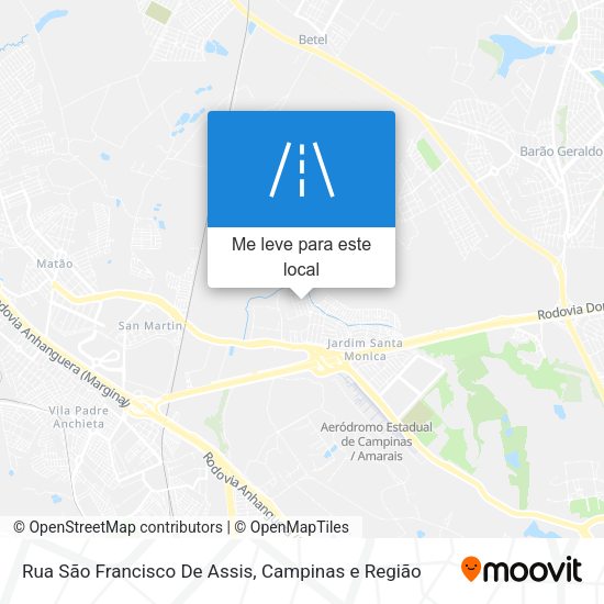 Rua São Francisco De Assis mapa