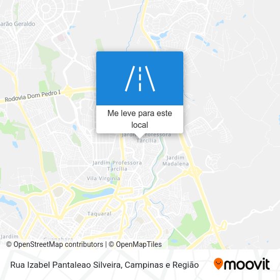 Rua Izabel Pantaleao Silveira mapa