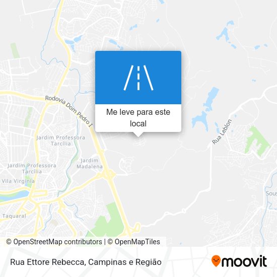 Rua Ettore Rebecca mapa