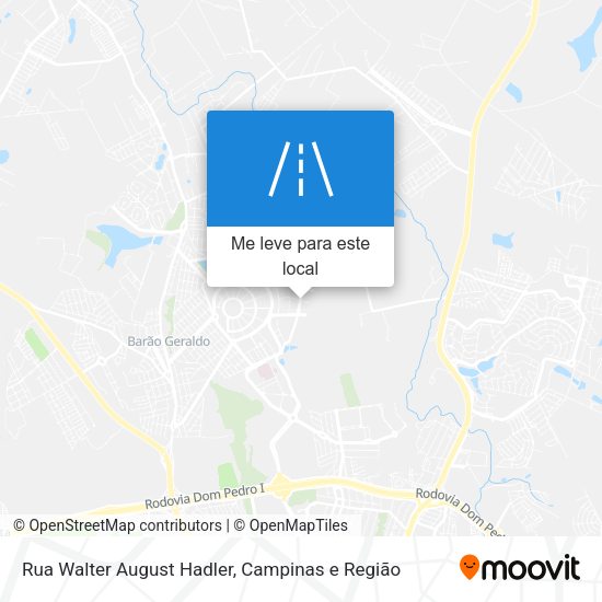 Rua Walter August Hadler mapa