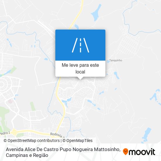 Avenida Alice De Castro Pupo Nogueira Mattosinho mapa