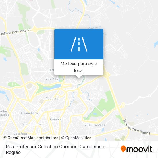 Rua Professor Celestino Campos mapa