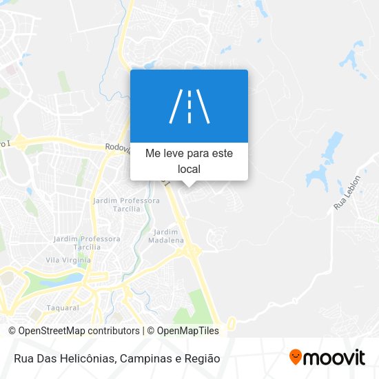 Rua Das Helicônias mapa