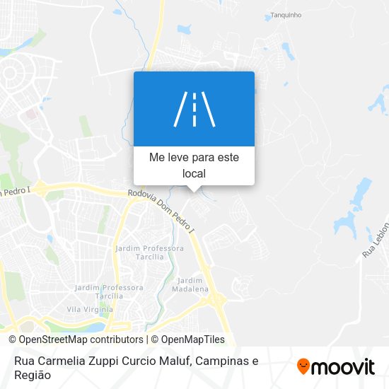 Rua Carmelia Zuppi Curcio Maluf mapa