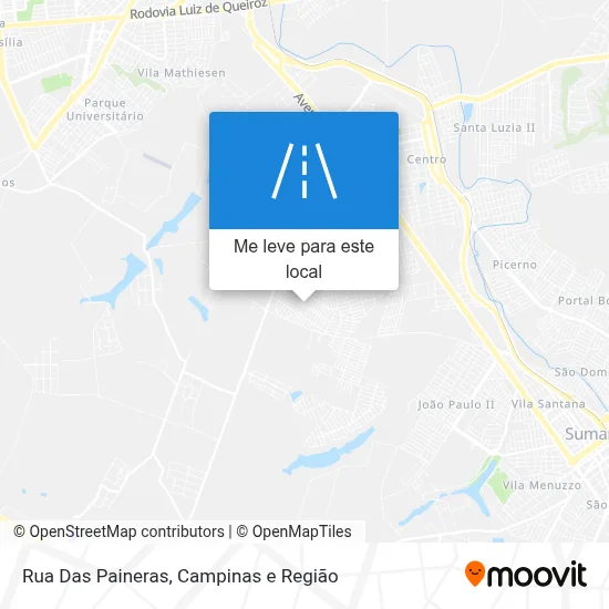 Rua Das Paineras mapa