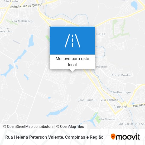 Rua Helena Peterson Valente mapa