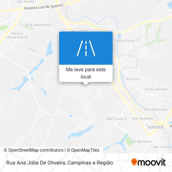 Rua Ana Júlia De Oliveira mapa