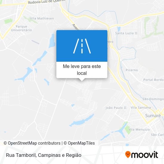 Rua Tamboril mapa