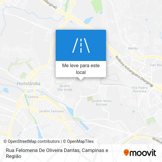 Rua Felomena De Oliveira Dantas mapa