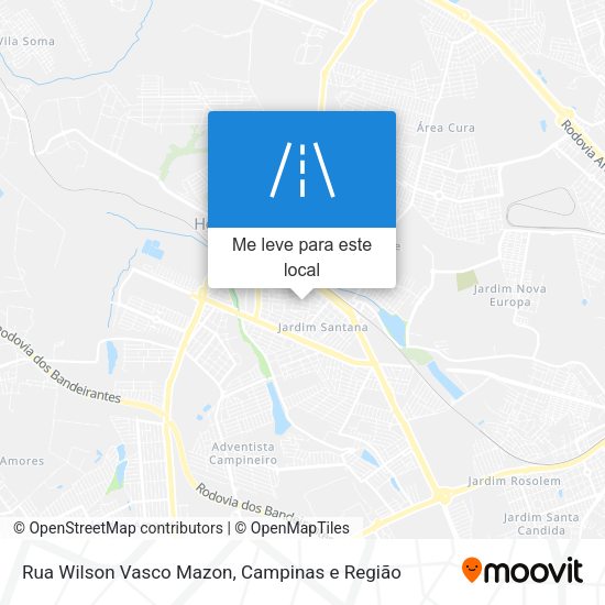 Rua Wilson Vasco Mazon mapa