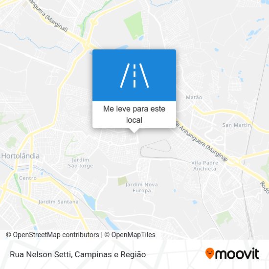 Rua Nelson Setti mapa