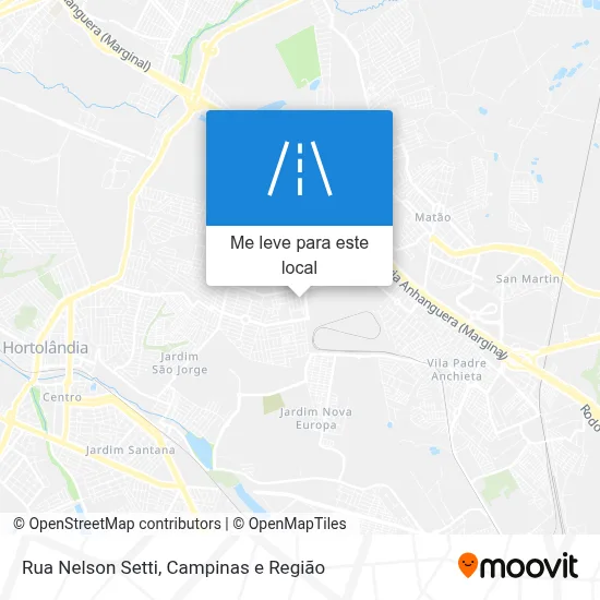 Rua Nelson Setti mapa