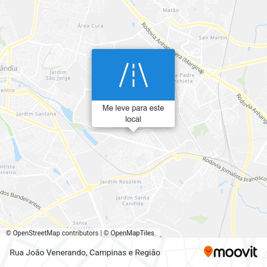Rua João Venerando mapa