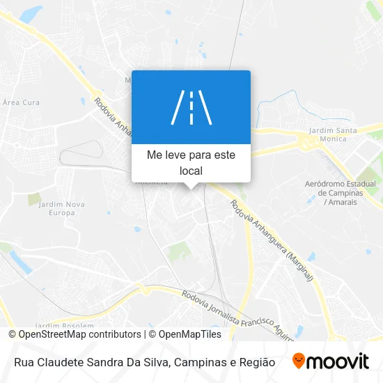 Rua Claudete Sandra Da Silva mapa