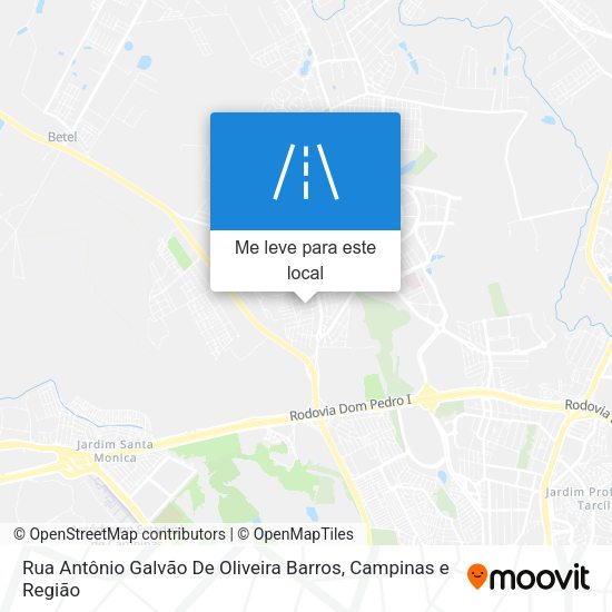 Rua Antônio Galvão De Oliveira Barros mapa