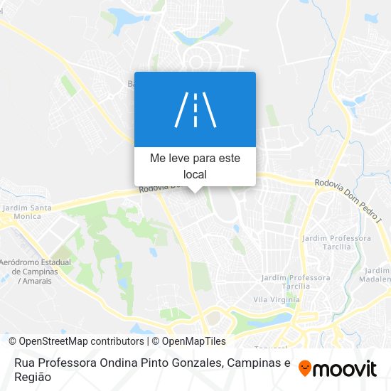 Rua Professora Ondina Pinto Gonzales mapa