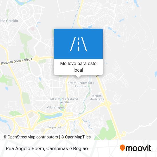 Rua Ângelo Boem mapa