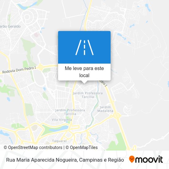 Rua Maria Aparecida Nogueira mapa
