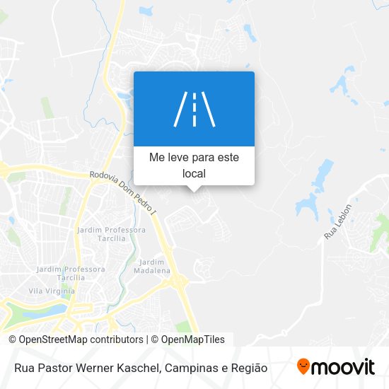 Rua Pastor Werner Kaschel mapa
