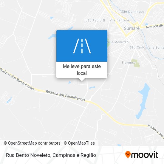 Rua Bento Noveleto mapa