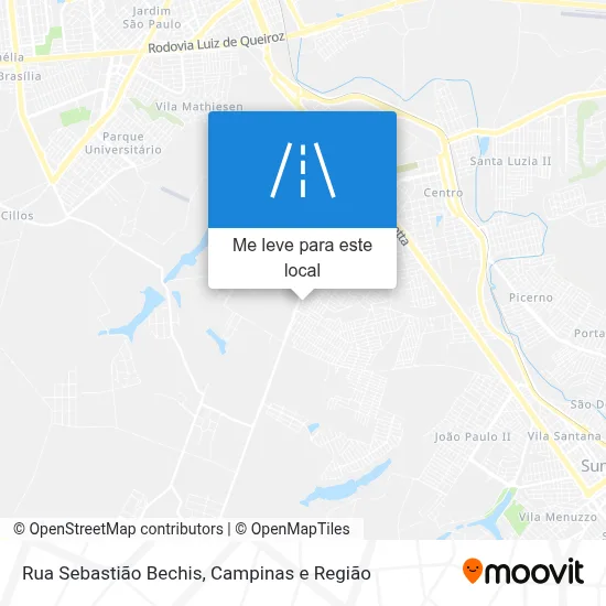 Rua Sebastião Bechis mapa