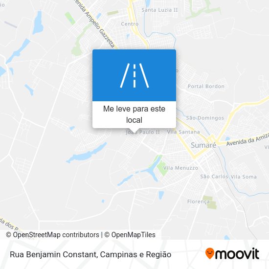 Rua Benjamin Constant mapa