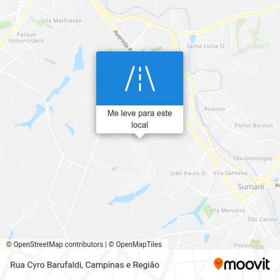 Rua Cyro Barufaldi mapa