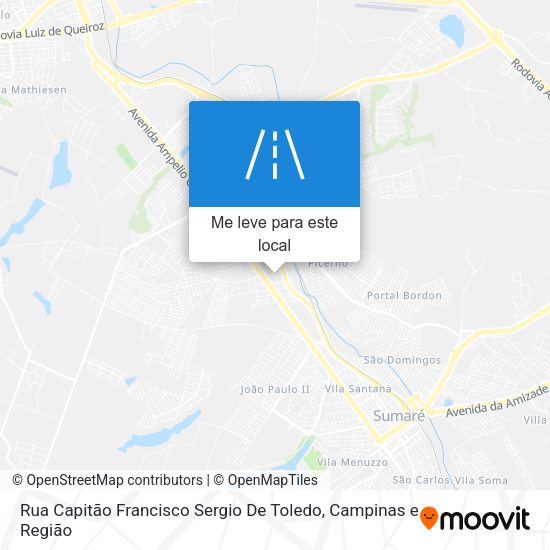 Rua Capitão Francisco Sergio De Toledo mapa