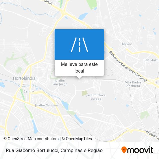 Rua Giacomo Bertulucci mapa