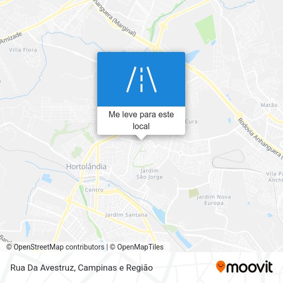 Rua Da Avestruz mapa