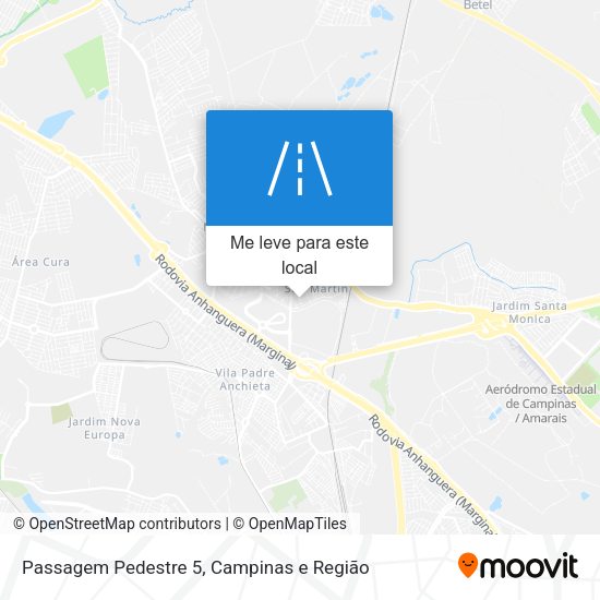 Passagem Pedestre 5 mapa