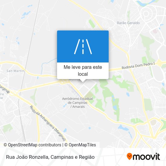 Rua João Ronzella mapa