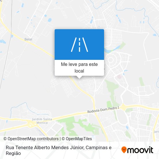 Rua Tenente Alberto Mendes Júnior mapa