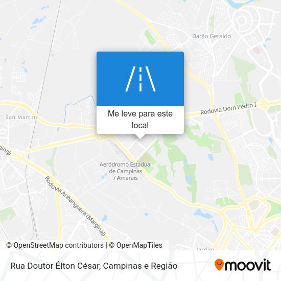 Rua Doutor Élton César mapa