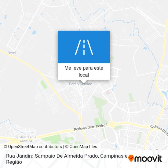 Rua Jandira Sampaio De Almeida Prado mapa