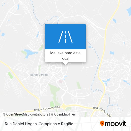Rua Daniel Hogan mapa