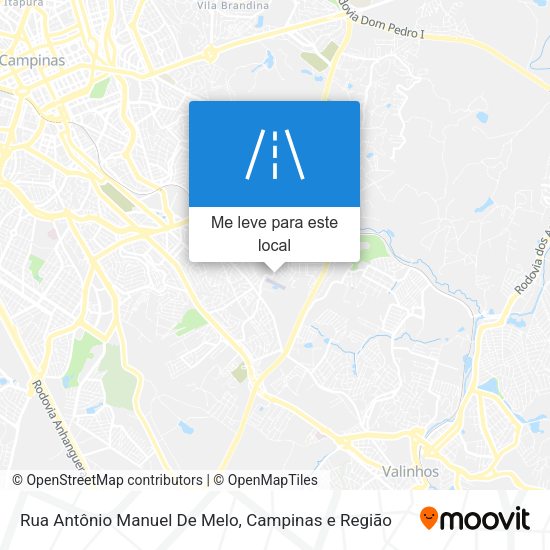 Rua Antônio Manuel De Melo mapa