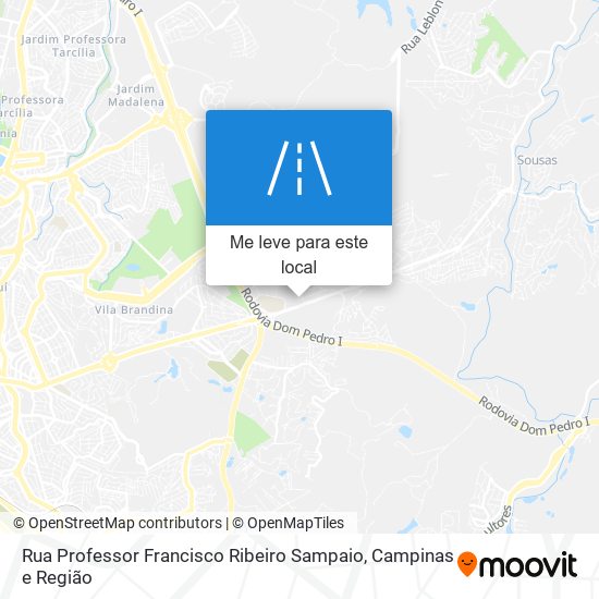 Rua Professor Francisco Ribeiro Sampaio mapa