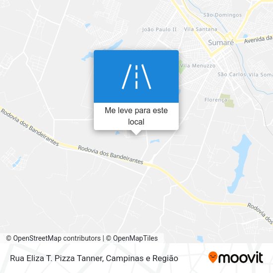 Rua Eliza T. Pizza Tanner mapa