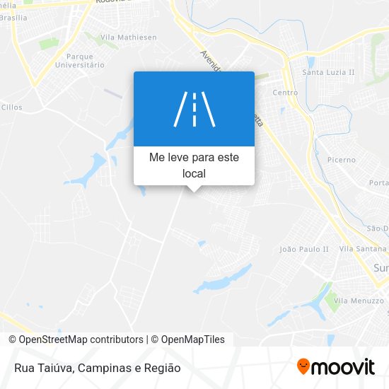 Rua Taiúva mapa