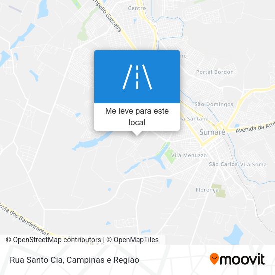 Rua Santo Cia mapa