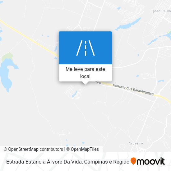 Estrada Estância Árvore Da Vida mapa