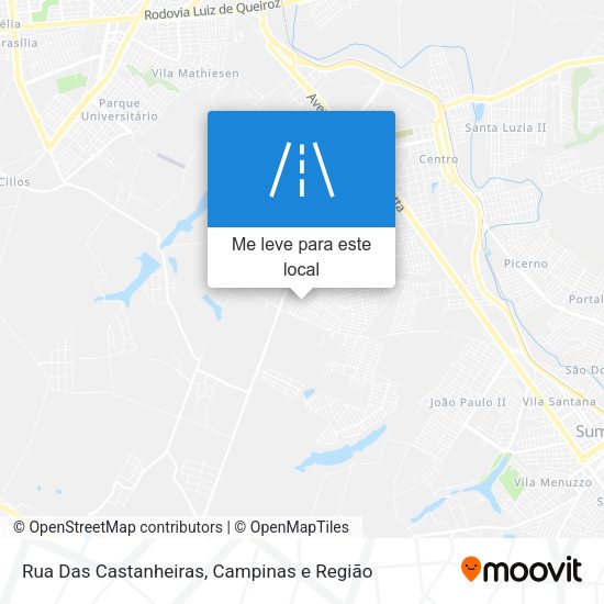 Rua Das Castanheiras mapa