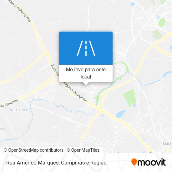 Rua Américo Marquês mapa