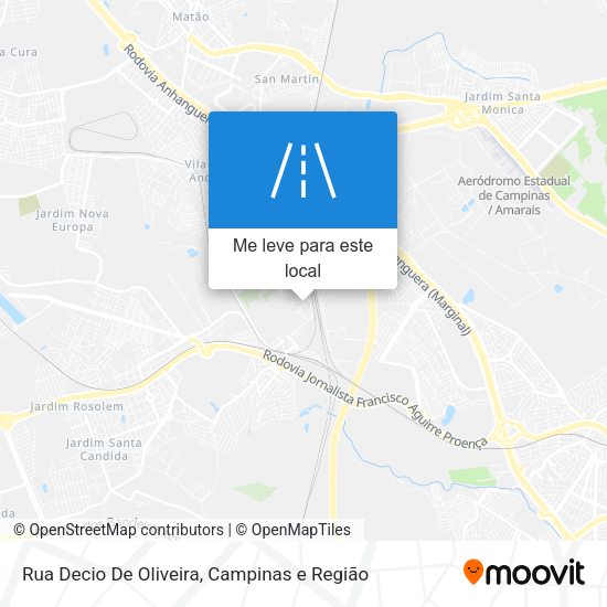 Rua Decio De Oliveira mapa