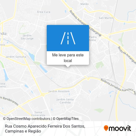 Rua Cosmo Aparecido Ferreira Dos Santos mapa