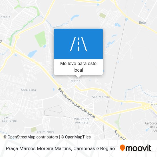 Praça Marcos Moreira Martins mapa