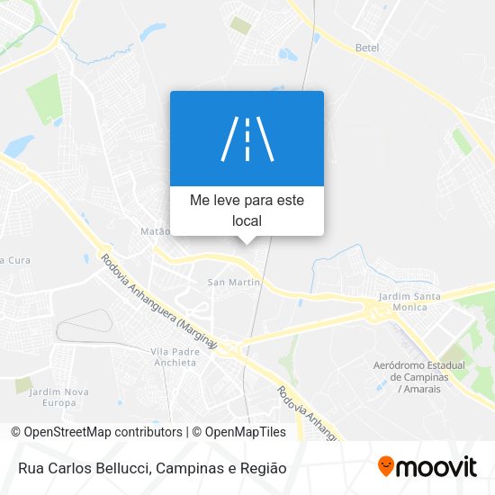 Rua Carlos Bellucci mapa